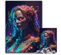 Puzzle in legno Zombie Queen da 1000 pezzi per adulti gioco interattivo per famiglie regalo artigianale con grafica colorata 1000 pezzi (38x26 cm)