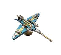 Puzzle in metallo 3D per adulti, kit modello meccanico 3D di creature marine, assemblaggio steampunk fai da te, display da tavolo alla moda e regalo (123 pezzi)