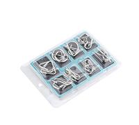 Puzzle in metallo puzzle cinese anello iq puzzle durevole giocattolo educativo per bambini adulti di cultura tradizionale (Tipo B.)