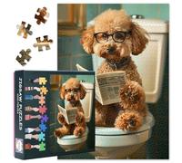 Puzzle in miniatura per adulti - Puzzle 1000 pezzi per adulti, 70 x 50 cm, divertente cane arte difficile e stimolante per decorazione da parete (Animals Series)