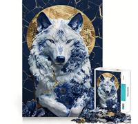 Puzzle in porcellana "Maestà al chiaro di luna" da 1000 pezzi per adolescenti, gioco stimolante per la mente, hobby tranquillo, taglio preciso, regalo stagionale (38x26cm)