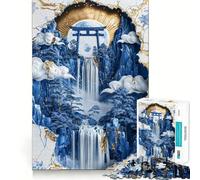 Puzzle in porcellana "Porta della Pace" da 1000 pezzi per ragazzi, gioco di logica e senso, semplice e divertente, con bordi lisci, regalo elegante (38x26cm)
