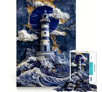 Puzzle in porcellana "Speranza sul mare" da 1000 pezzi per ragazzi, gioco di logica, gioco di gruppo, taglio di precisione, regalo pensato con cura (38x52cm)