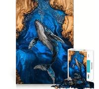 Puzzle in resina "Il canto della balena", 1000 pezzi, per ragazzi, gioco rompicapo, attività per la casa, taglio premium, articolo regalo di Babbo Natale 38x52cm