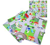 Puzzle in schiuma con tema cittadino Morbido tappeto da gioco per bambini 120x120 cm