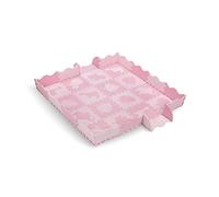 Puzzle in schiuma MoMi ZAWI in schiuma Eva, 16 pezzi ciascuno 30 x 30 x 1 cm, ideale come tappetino per gattonare (150x150 cm), box (120x 120x15 cm), tappetino da gioco, portagiochi