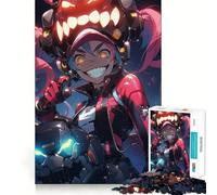 Puzzle in stile anime futuristico per ragazzi,1000 pezzi,stimolante per la mente,divertente,con componenti robusti e ben definiti,un'attività di gruppo emozionante (38x26cm)
