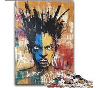 Puzzle in stile Basquiat per adulti 2000, giochi educativi fai da te con poster abbinato e foglio di quiz per età 14+ (70x100cm)