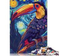 Puzzle in stile Tucano nella notte stellata da 1000 pezzi per adolescenti, regali per puzzle in legno per adulti, puzzle per adulti e adolescenti da 1000 pezzi (75x50 cm)