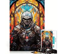 Puzzle in vetro Paladino Guerriero per adulti, 1000 pezzi, gioco per allenare la mente, rilassante e divertente, idea regalo per le vacanze (50x75cm)