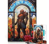 Puzzle in vetro Paladino Guerriero per ragazzi, 1000 pezzi, stimola la memoria, gioco al chiuso, assemblaggio di immagini, regalo per le vacanze (50x75cm)
