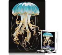 Puzzle in vetro raffigurante una medusa, 1000 pezzi, per adolescenti, gioco educativo per lo sviluppo delle competenze, regalo perfetto per momenti speciali, dimensioni 38x26cm