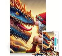 Puzzle "Incantevole Incontro" per Ragazzi, 1000 Pezzi, Sviluppa la Memoria, Divertimento Lento, Bordi Puliti, Regalo di Natale 50x75cm