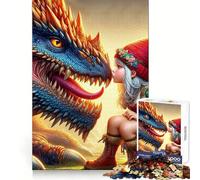 Puzzle "Incantevole Incontro" per Ragazzi, 1000 Pezzi, Sviluppa la Memoria, Divertimento Lento, Bordi Puliti, Regalo di Natale 50x75cm
