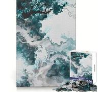 Puzzle "Incanto Asiatico Azzurro" da 1000 pezzi per adolescenti, ideale per migliorare la memoria, per una fuga tranquilla, con tagli di precisione e un regalo premuroso (38x52cm)