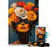 Puzzle "Incanto della Rosa" da 1000 pezzi per adulti, gioco di logica fine, per il tempo libero, con bordi definiti, oggetto da collezione (50x75cm)