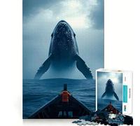 Puzzle "Incontro con le balene in mare" da 1000 pezzi per ragazzi,divertente gioco di memoria,facile da completare,rilassante attività di gruppo al chiuso (38x52cm)