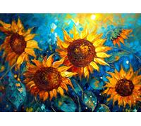 Puzzle Incontro di Girasoli 1000 Pezzi
