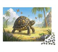 Puzzle Indian Star Tortoise A 1000 Pezzi, Puzzle Tropical Landscape Adulti, Gioco Di Abilità Impossibile Puzzle in Legno Giochi Rilassamento E Intelligenza Regali Di Festa 1000pcs (75x50cm)