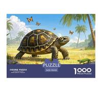 Puzzle Indian Star Tortoise Composto Da 1000 Pezzi Per Adulti,Tropical Landscape Gioco Diabilità Impossibile Puzzle Pittura Giochi Rilassamento E Intelligenza Idea Regalo Uomo E Donna 70x50cm/1000pcs