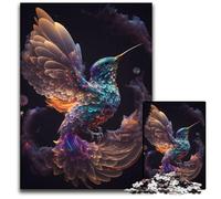 Puzzle infinito di colibrì da 1000 pezzi in cartone, decorazione fai da te, sfida per il cervello, per adulti, famiglia, regalo di festa 26X38cm/10,23x14,96 pollici