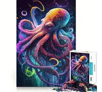 Puzzle intelligente a forma di polpo per ragazzi, 1000 pezzi, stimola la memoria, ideale per il tempo libero, con bordi puliti, un regalo perfetto 50x75cm