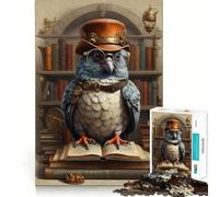 Puzzle intelligente Steampunk con piccione da 1000 pezzi per adulti e ragazzi, ideale per migliorare la memoria, leggero, rilassante, con tagli netti e un regalo adorabile 38x26cm