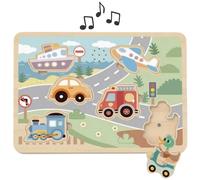 Tooky Toy: Puzzle con effetti sonori - Veicoli