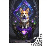 Puzzle Interattivo 1000 Pezzi, Corgi in Legno, Costruisci Ricordi Con La Famiglia, Gioco Educativo Che Unisce
