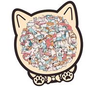 Puzzle interattivo, da collezione, | Puzzle in legno con forme di animali, per donne, uomini, bambini, ragazze, adolescenti, collezionisti, asilo, compleanno