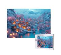 Puzzle Inverno Puzzle 3000 Pezzi Piccola città - Adatto ad Adulti e Principianti - Giochi Divertenti/Sfidanti/Impossible - Adulti Attività Artigianali - Creativi Regali per Uomini/Donne 2T-1057