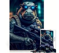 Puzzle Ippopotamo Soldato per Ragazzi, 1000 Pezzi, Gioco di Ragionamento e Sviluppo delle Abilità, Gioco Rilassante, Taglio Preciso, Regalo Perfetto (50x75cm)
