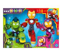 Puzzle iron man & his awesome friends, collezione 24 giant pavimento, 24 pezzi, età raccomandata 3+ anni