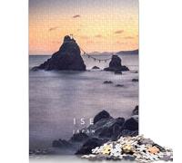Puzzle Ise Meoto Iwa Giappone, stimolante e stimolante, 100% cartone riciclato, per bambini adulti, regali di Natale, 1000 pezzi (38x26 cm)