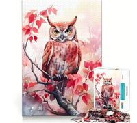 Puzzle "Isla Incantata del Gufo" per ragazzi, 1000 pezzi, gioco di logica stimolante, silenzioso, con bordi netti, regalo elegante (38x26cm)