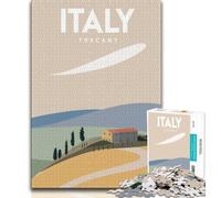 Puzzle Italia Toscana 1000 pezzi per adolescenti, regali, giochi educativi, decorazioni per la casa, ideali come regalo per tutta la famiglia, 75x50cm