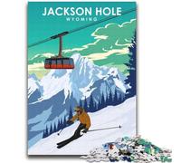 Puzzle Jackson Hole Travel Art da 2000 pezzi per adolescenti, perfetti per le serate di gioco, giocattolo colorato per la casa, regalo da 2000 pezzi (70x100cm)