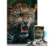 Puzzle Jaguar da 1000 pezzi per adolescenti, ideale come regalo per tutta la famiglia, adatto per bambini di età compresa tra 38 e 14 anni (38x26cm)