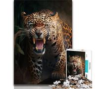 Puzzle Jaguar da 1000 pezzi per adulti, per adolescenti, giocattoli educativi, ideali come regalo per tutta la famiglia (38x26cm)