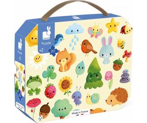 Puzzle janod in valigia natura 20 pezzi 1 St