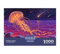 Puzzle Jellyfish A 1000 Pezzi, Puzzle Colorful Ocean Scene Adulti, Gioco Diabilità Impossibile Gioco Intellettivo Familiare Idea Regalo Uomo E Donna 70x50cm/1000pcs