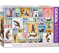 Puzzle Jigsaw 1000 Pezzi Gatti Yoga