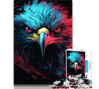 Puzzle Jigsaw Eagle Art per adolescenti, con pezzi completamente interconnessi di forma casuale, per bambini dai 14 anni in su, 26x38cm