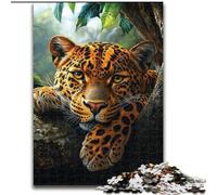 Puzzle "Jungle Leopard" da 1000 pezzi per adolescenti, giochi divertenti Ogni pezzo è unico Gioco stimolante e divertente per tutta la famiglia (26x38cm)