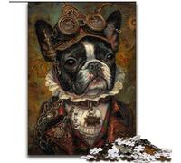 Puzzle King Bulldog per adulti e adolescenti, per età pari o superiore a 14 anni, gioco di Natale antistress, regalo per donne (26x38cm)