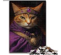 Puzzle King Cat, puzzle difficili per adulti 50X75cm, perfetti per adolescenti e collezionisti, ideale come decorazione per la casa e regalo da viaggio