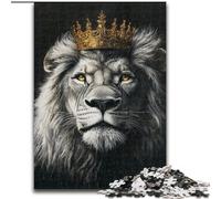 Puzzle King Lion da 1000 pezzi per adulti e ragazzi, perfetto per le serate di gioco, giocattolo colorato per la casa (26x38cm)