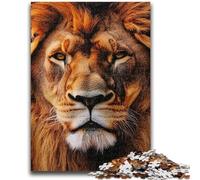 Puzzle King Lion da 1000 pezzi per adulti, gioco per famiglie, antistress, sfida difficile, collezione di artisti, belle arti (38x26cm)