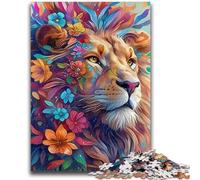 Puzzle King Lion per adolescenti, puzzle da 1000 pezzi, sfida difficile antistress, migliora l'amore tra coppie (38X26cm)