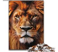Puzzle King Lion per adulti e adolescenti, giocattoli per l'intrattenimento della famiglia, ideali come regalo per tutta la famiglia (50x75cm)
